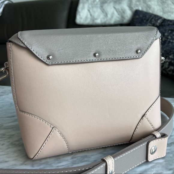 Mattioli pink beige taupe crossbody purse bag - Picture 9 of 16
